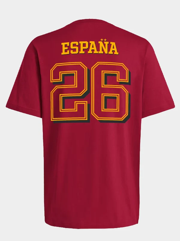 Adidas Spain 2026 World Cup Champions T-Shirt