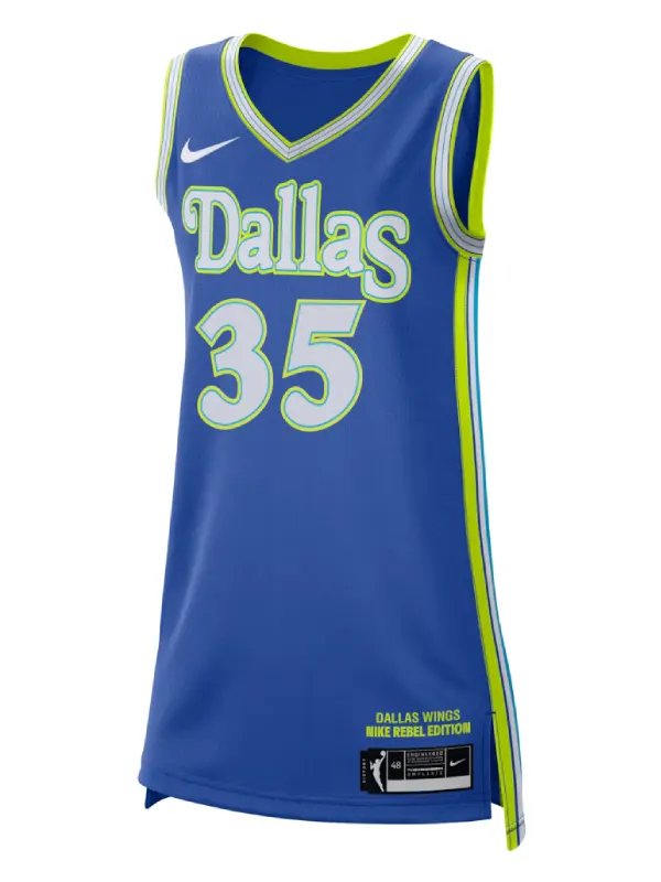 Azzi Fudd Dallas Wings Nike Unisex Victory Jersey - Rebel Edition - Blue