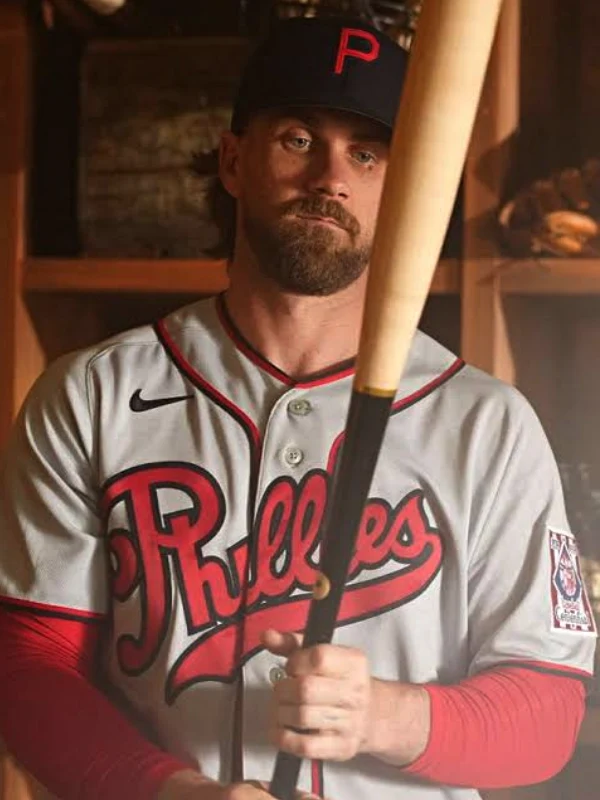 Bryce Harper Philadelphia Phillies Nike 2026 Field of Dreams Stadium Jersey - Gray