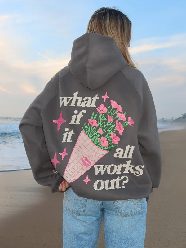 Dandy Worldwide What If It All Works Out Oversized Lux Hoodie