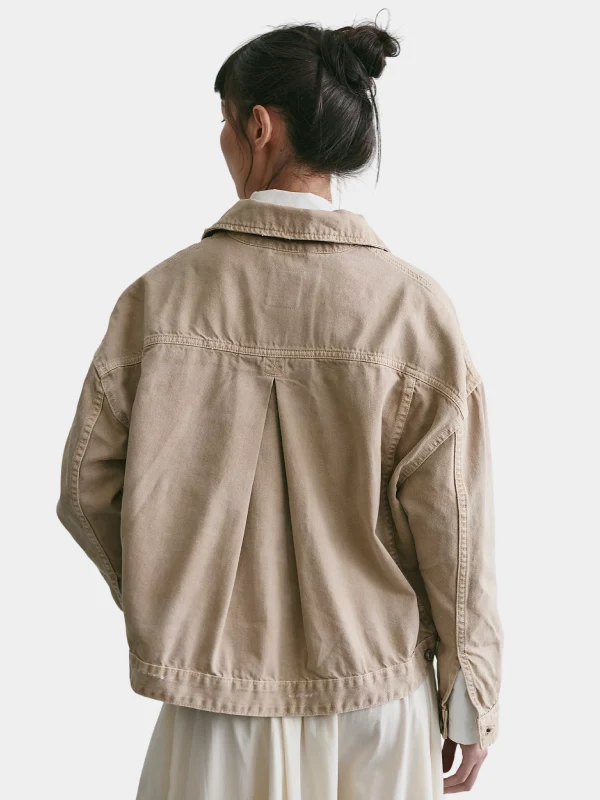 Free People Opal Swing Oversized Denim Jacket