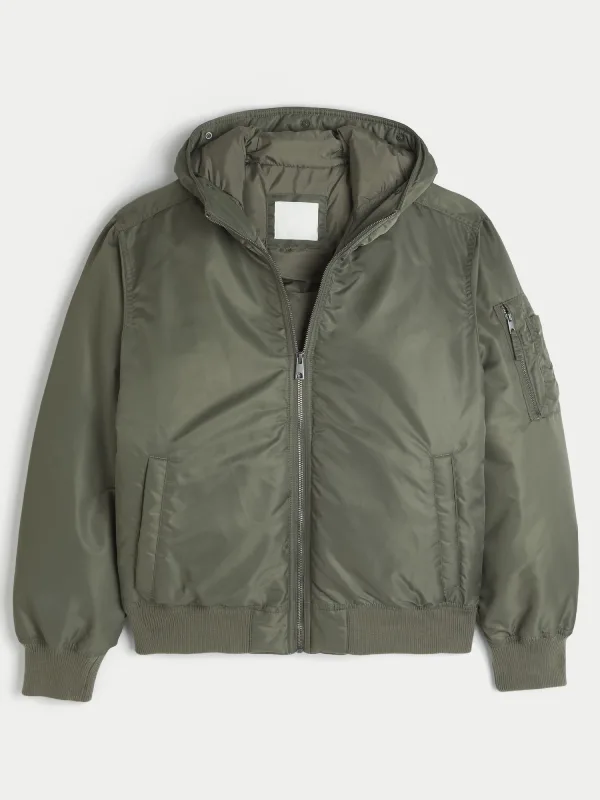 Hollister Bomber Jacket Faux Fur