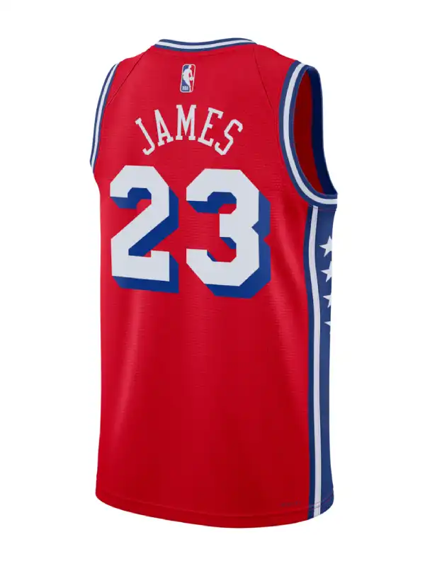 LeBron James 76ers Jordan Jersey Red