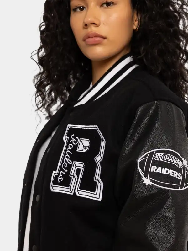 Los Angeles Raiders Black Varsity Jacket