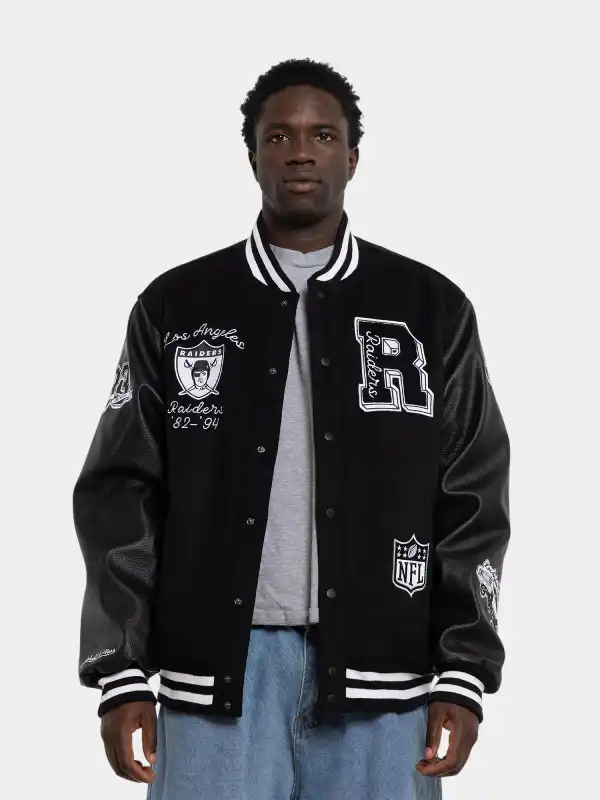 Los Angeles Raiders World Champs Varsity Jacket