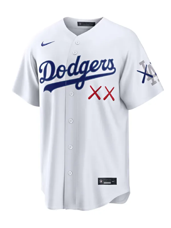 Men's Los Angeles Dodgers Nike x KAWS White Stadium Jersey