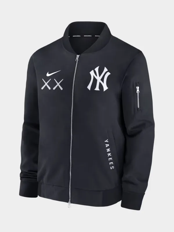 Men's New York Yankees Nike x KAWS Navy Dugout Bomber Full-Zip Jacket