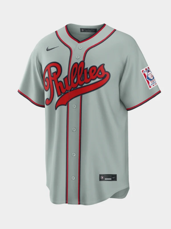 Men's Philadelphia Phillies Nike Gray 2026 Field of Dreams Stadium Jersey