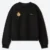 Shinzo Aged Black Cotton Jersey Crewneck Sweatshirt
