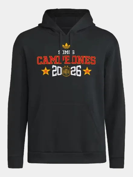 Spain National Team adidas 2026 FIFA World Cup Champions Somos Campeones Hoodie - Black