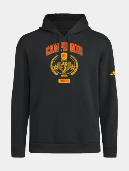 Spain National Team adidas 2026 FIFA World Cup Champions Trophy Hoodie - Black