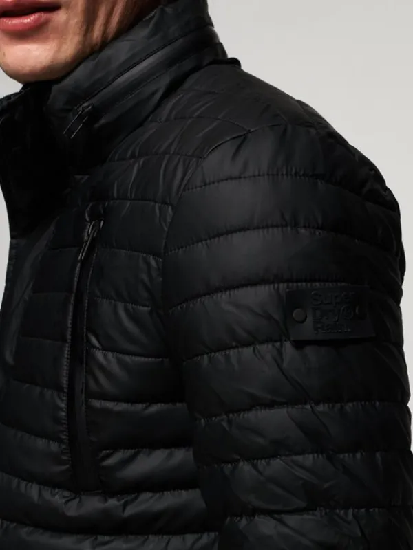 Superdry Rain Racer Black Puffer Jacket