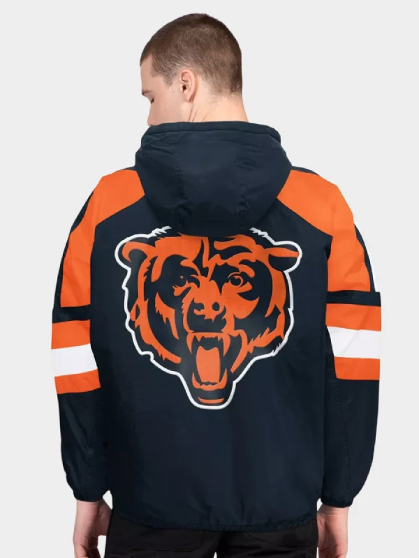 Target Chicago Bears Starter Pullover Half-Zip Anorak Jacket