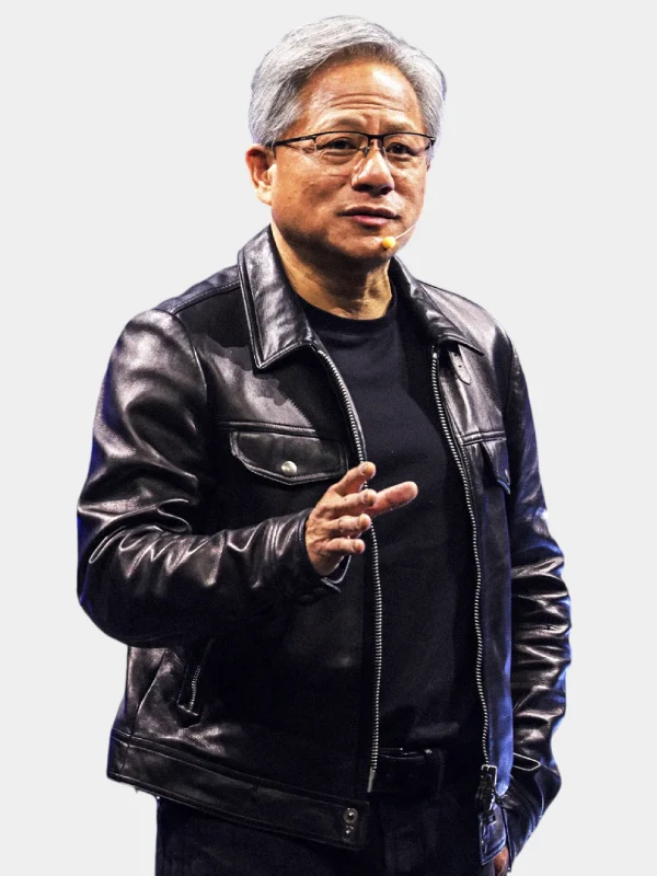 Tom Ford Jensen Huang Leather Jacket Black