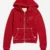 True Religion Big T Logo Red Zip Hoodie