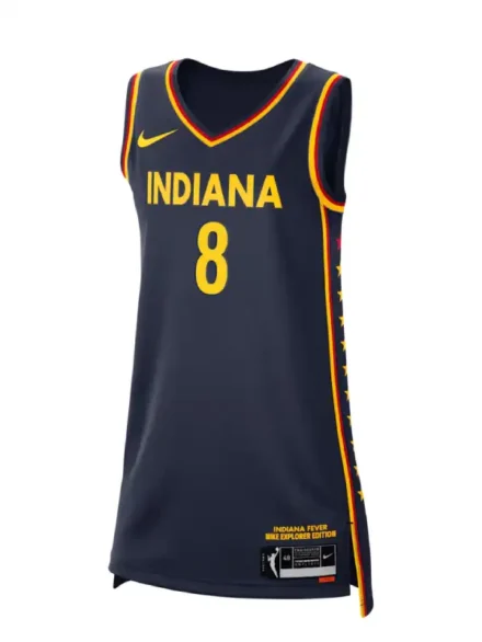 Unisex Indiana Fever Sophie Cunningham Nike Navy Explorer Edition Victory Player Jersey