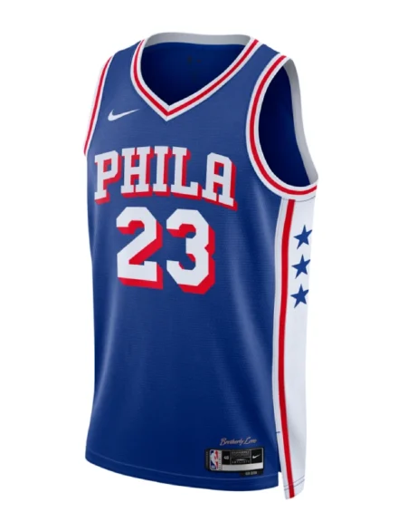 Unisex Philadelphia 76ers LeBron James Nike Royal Swingman Jersey - Icon Edition