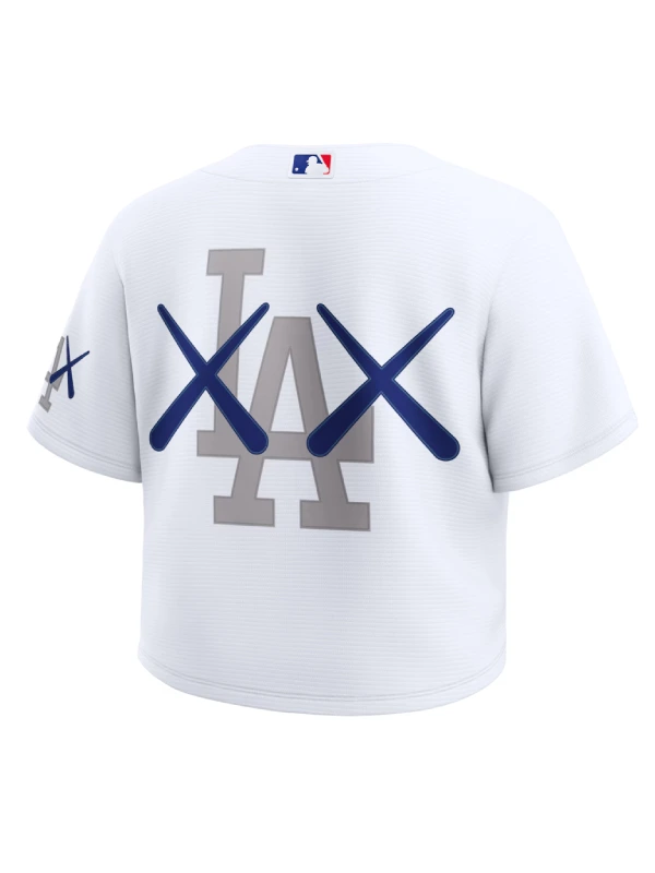 Women's LA Dodgers Nike x KAWS Cropped Jersey