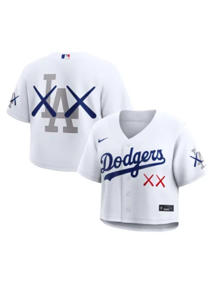 Women's Nike x KAWS Dodgers Cropped ersey