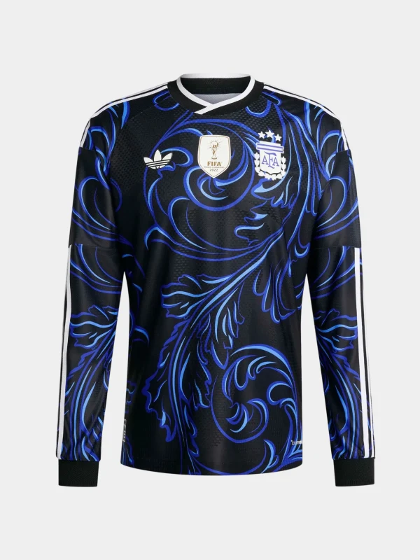 adidas 2026 Argentina Men's Authentic Away Long-Sleeve Soccer Jersey