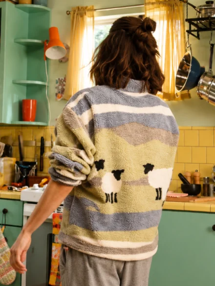 voicemails for isabelle sheep fleece sweatshirt