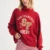 Abercrombie 49ers Funnel Neck Sweatshirt Red