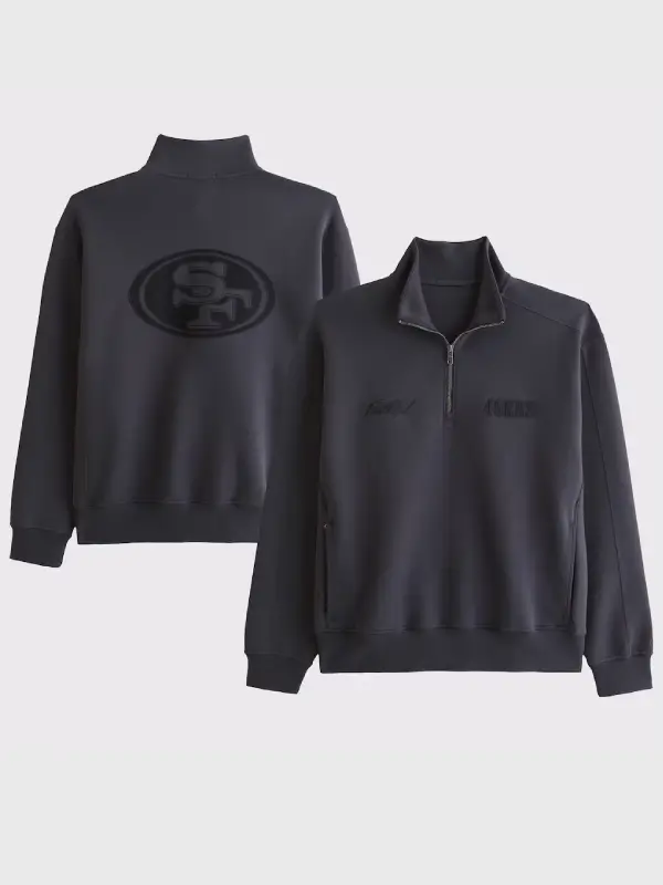 Abercrombie 49ers YPB neoKNIT MAX Half-Zip Sweatshirt