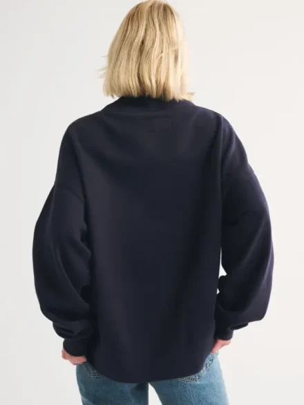 Abercrombie Bears Mock Neck Sweatshirt