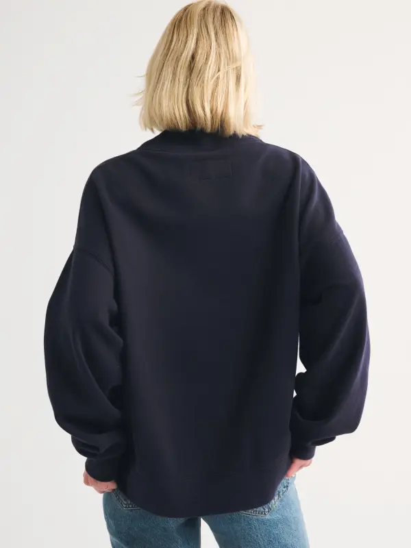 Abercrombie Bears Mock Neck Sweatshirt