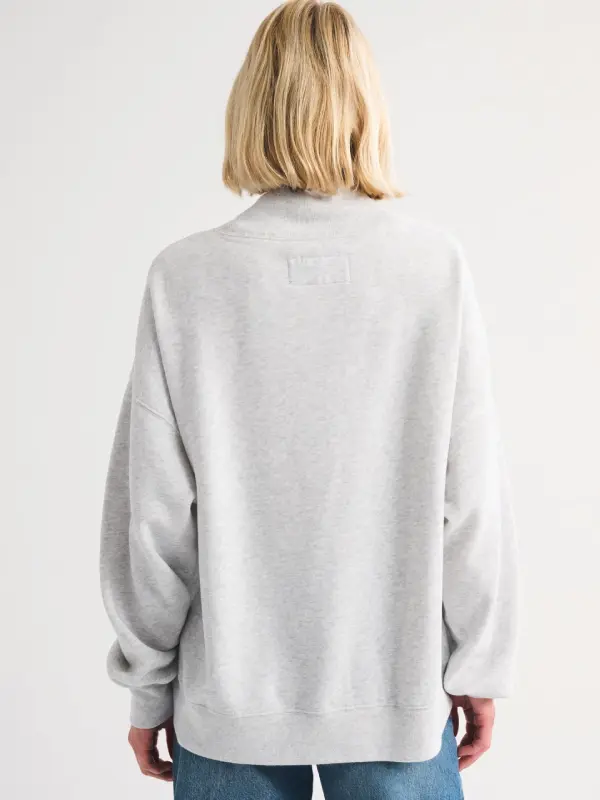 Abercrombie Buffalo Bills Mock Neck Sweatshirt Grey
