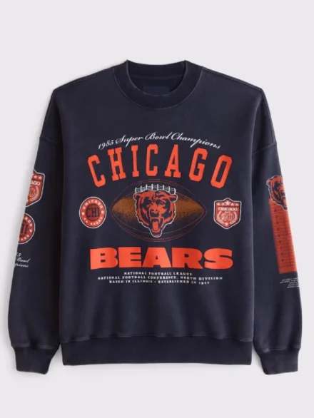 Abercrombie Chicago Bears Crew Sweatshirt