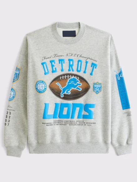 Abercrombie Detroit Lions Crew Sweatshirt