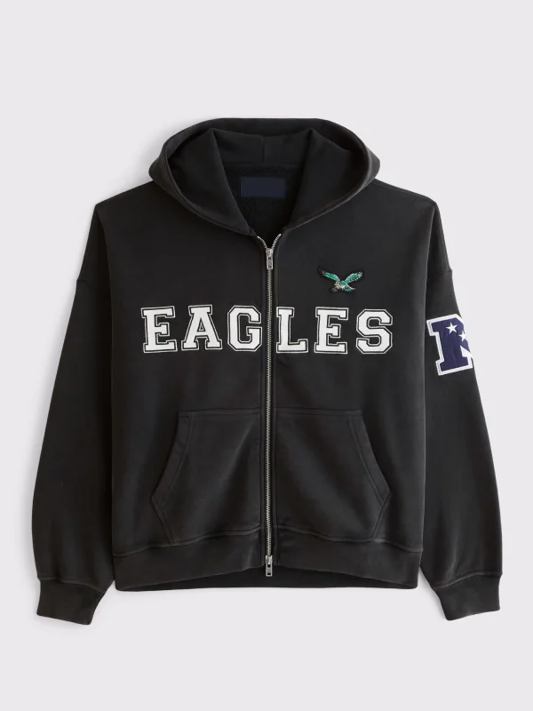 Abercrombie Eagles Hoodie Black