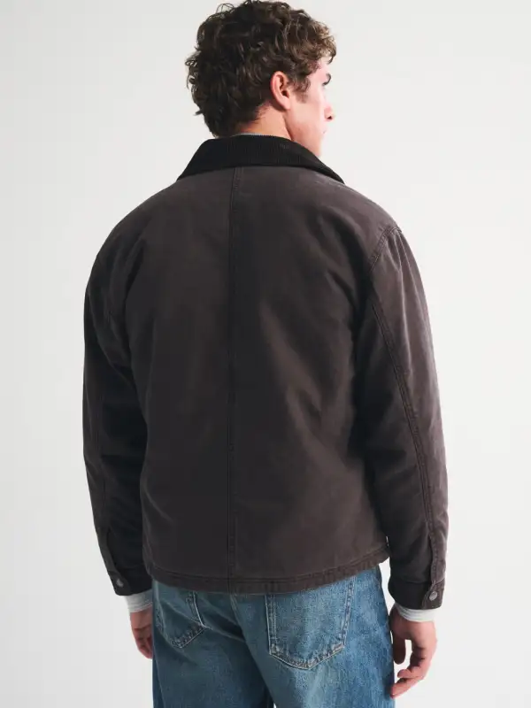 Abercrombie Canvas Fireman Clasp Jacket - Image 3