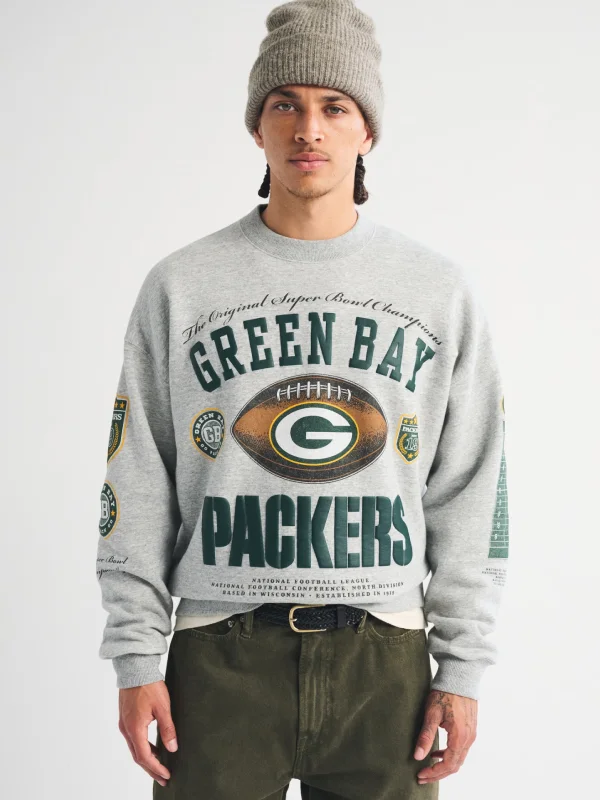 Abercrombie Green Bay Packers Crew Sweatshirt
