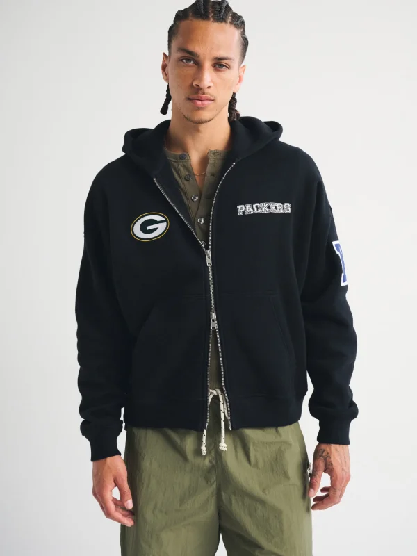 Abercrombie Green Bay Packers Full-Zip Hoodie