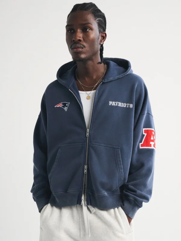 Abercrombie New England Patriots Full-Zip Hoodie