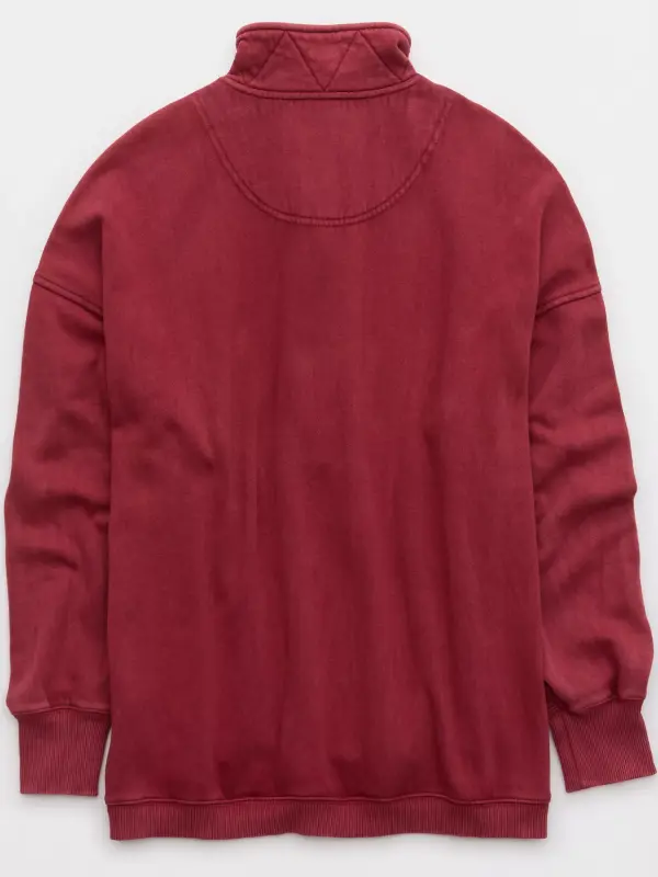 Aerie Oversized Quarter Snap Sweatshirt