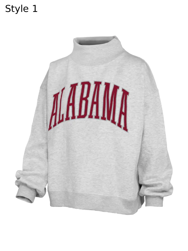 Alabama Mockneck Sweatshirt Grey