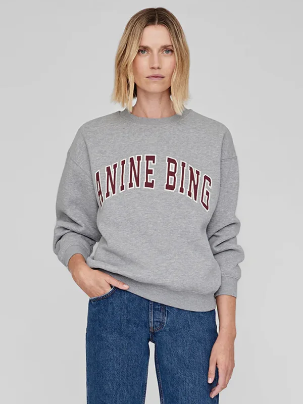 Anine Bing Grey Sweatshirt