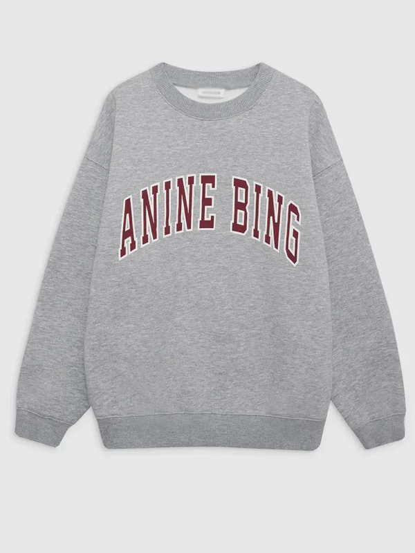 Anine Bing Spencer Sweatshirt Grey