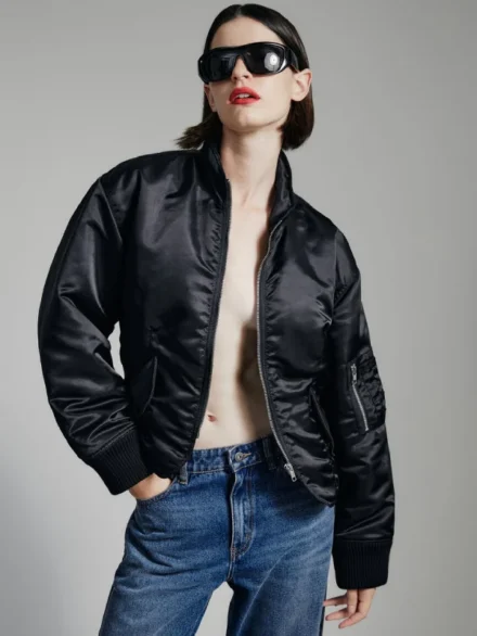 Bardot Bomber Jacket Black