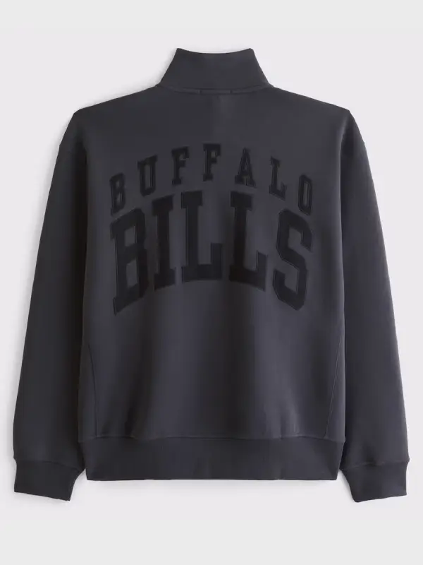 Buffalo Bills Abercrombie YPB neoKNIT MAX Half-Zip Sweatshirt Black