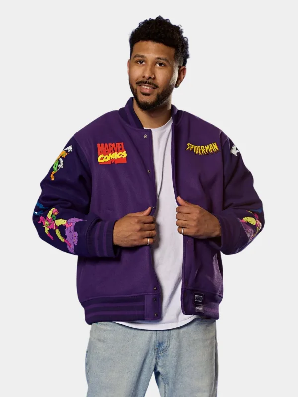 Cakeworthy Spiderman Varsity Jacket