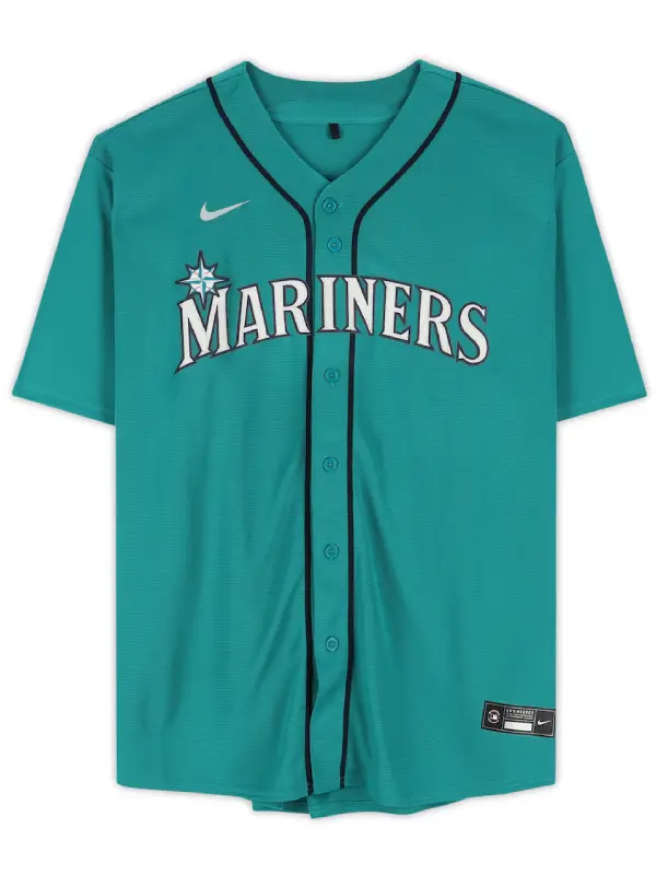 Cal Raleigh Seattle Mariners Autographed Fanatics Authentic Green Nike Replica Jersey