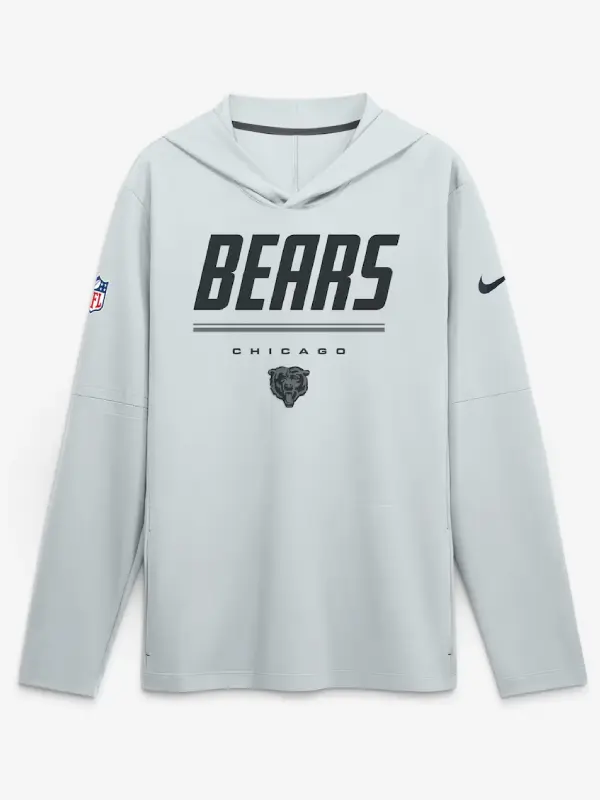Chicago Bears Nike Sideline Long Sleeve Hooded T-shirt