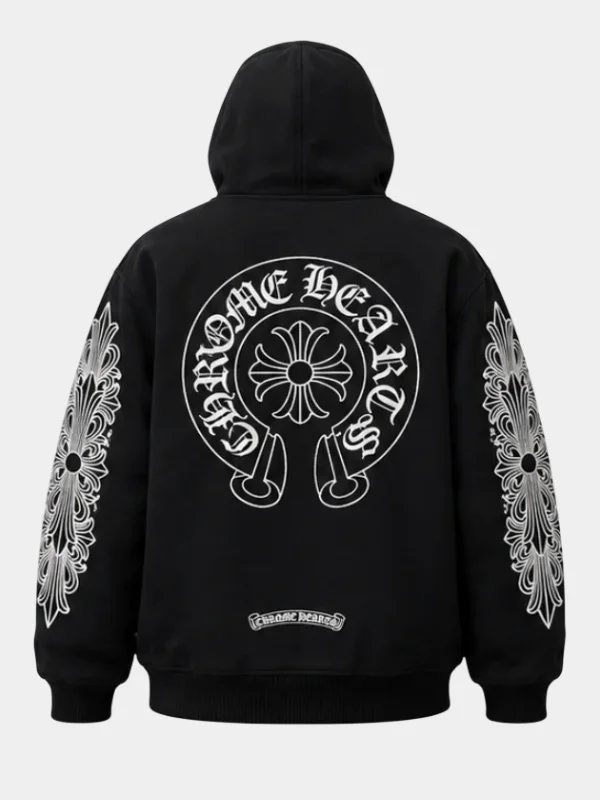 Chrome Hearts Carhartt Jacket Hoodie Black