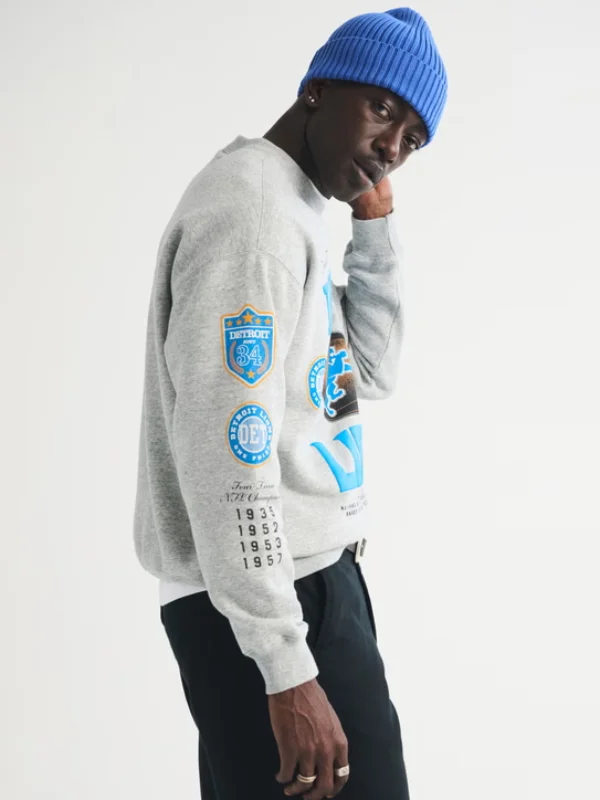 Detroit Lions Abercrombie Crew Sweatshirt