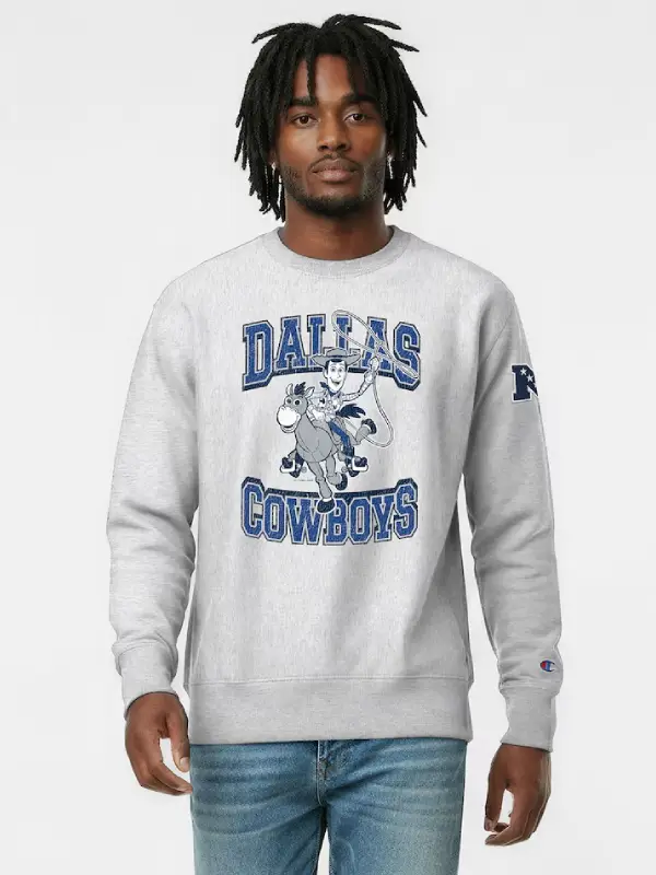 Disney x Champion Cowboys Woody Reverse Weave Sweatshirt