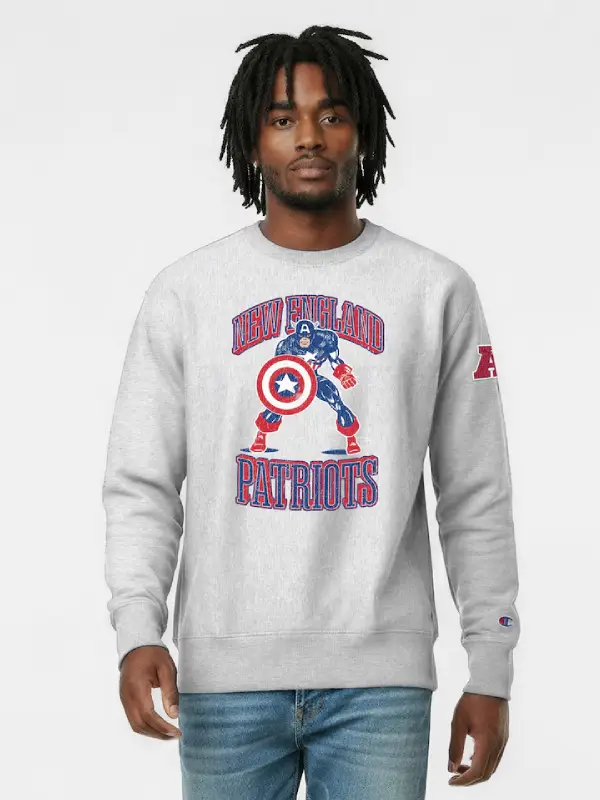 Disney x Champion Patriots Captain America Reverse Weave Sweatshirt